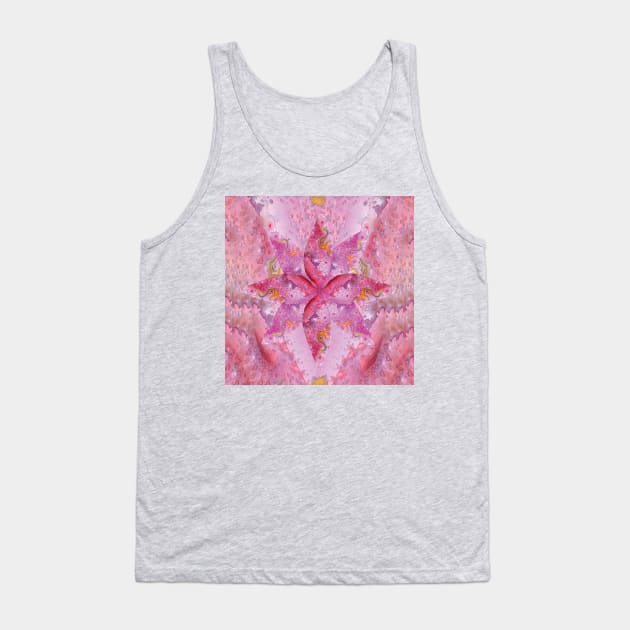 Abstract Digital Art in Pink Tones Tank Top by JeLoTall